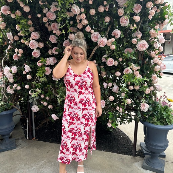 a new day Dresses & Skirts - Floral Print Women's Slit Midi Dress